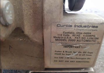 Curtis model 2000 key duplicator