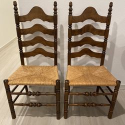 Two Antique Ethan Allen Dining Chairs