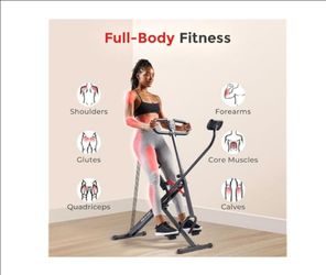 Full Body Home Fitness Row and Squat Machine
