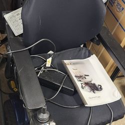 Power Chair With Charger, Blue