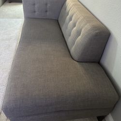 Modern Gray Sofa & Ottoman Set - Must Go!