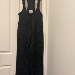 Women’s Vintage Emilio D’italio Black Ski Bibs - Size 14