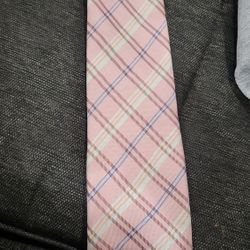 Pink Burberry Tie