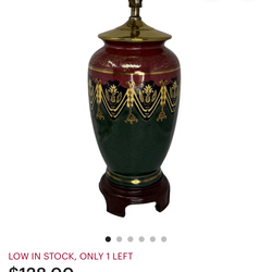 1 pair Vintage style table lamp with matching lampshades