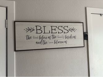 Hobby Lobby Farmhouse Wall Sign – $10