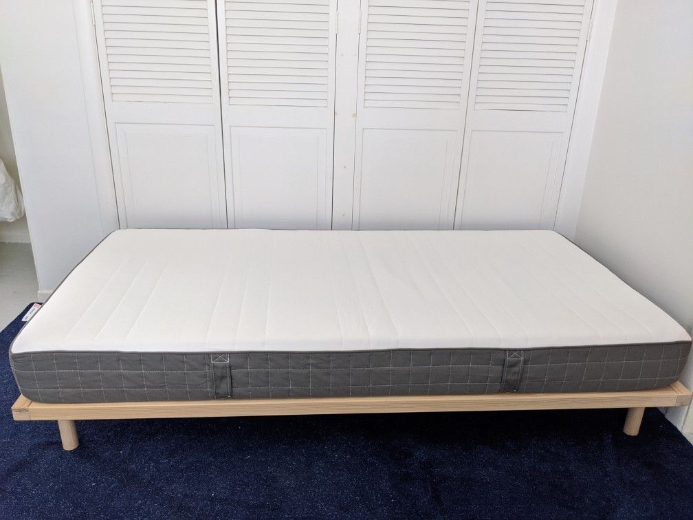 Virgil Abloh x IKEA MARKERAD US Bed Frame Brown