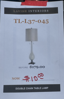 Double Chain White lamp