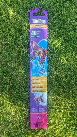 WindZone colorful Butterfly 40 inches Wide Nylon Kite