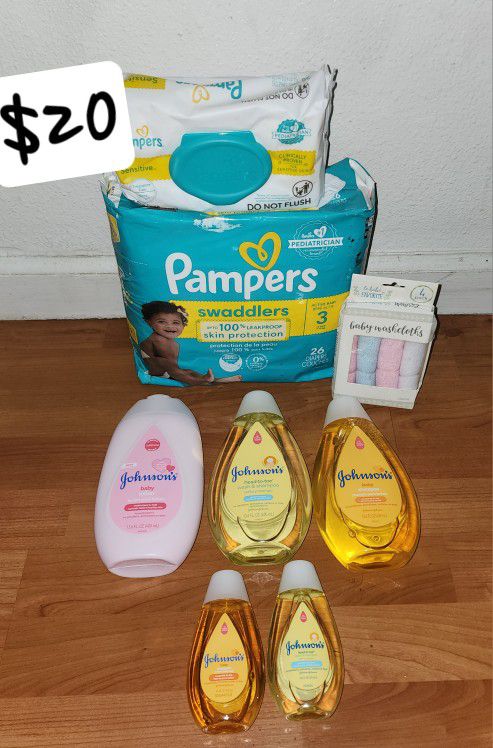 pampers brand diaper bundle size 3