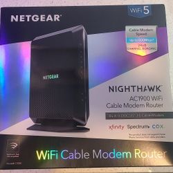 Netgear Nighthawk WiFi Cable Modem Router AC1900