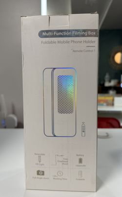 Cell phone holder with light and remote control - Ideal for recording / TikTok - New