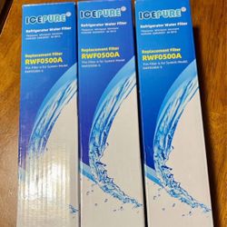 IcePure Refrigerator Water Filters (RWF0500A) 3 Pack 