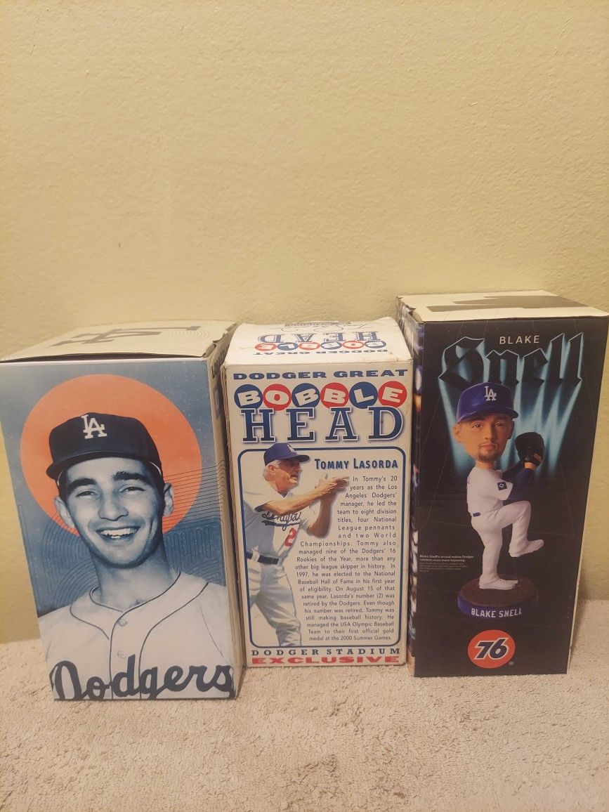 Dodgers 2001, 2024 & 2025 Sga Bobbleheads