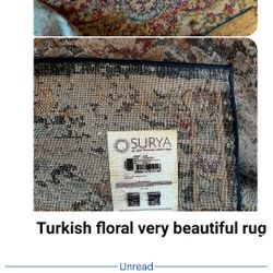 Turkish Floral Very Beautiful Rug   7 feet 10“ x 10‘ 1/2 inch