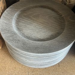Grey Plate Chargers 