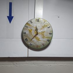 Epoxy Resin Wood Clock Hand Made Echo A Mano 