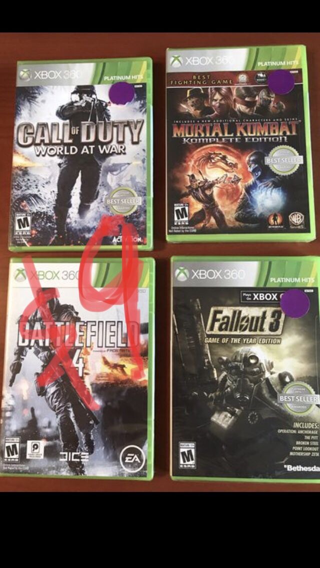 New XBOX 360 games