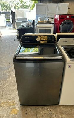 Samsung Top Load Washer Stainless Steel - Top Load Easy View Glass Lid