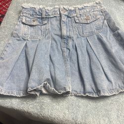 Denim Skirt Size Xs 