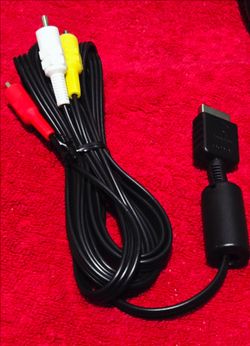 Genuine OEM Original Sony PlayStation PS2 AV Audio Video Cable & Power Cord
