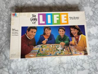 Milton Bradley Vintage 1991 The Game Of Life Board Game