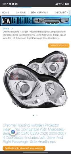 Mercedes Benz C230 Headlights