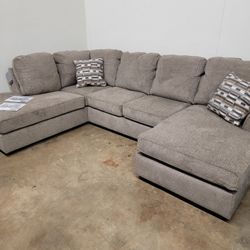 New Brown U-shaped Sectional