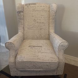Script chair with armrest $50 OBO