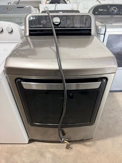 Lg dryer electric super capacity Gray