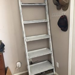5 tier ladder shelf/bookcase