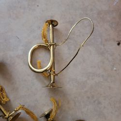  Brass Vintage Ornaments Horns 