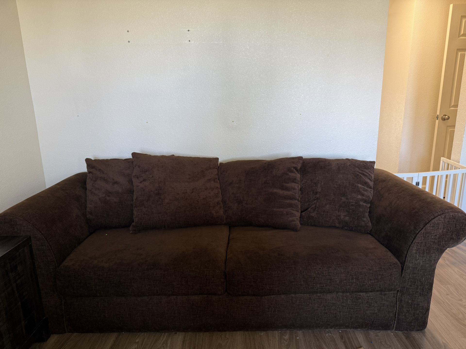 Brown 2pc Couch Set