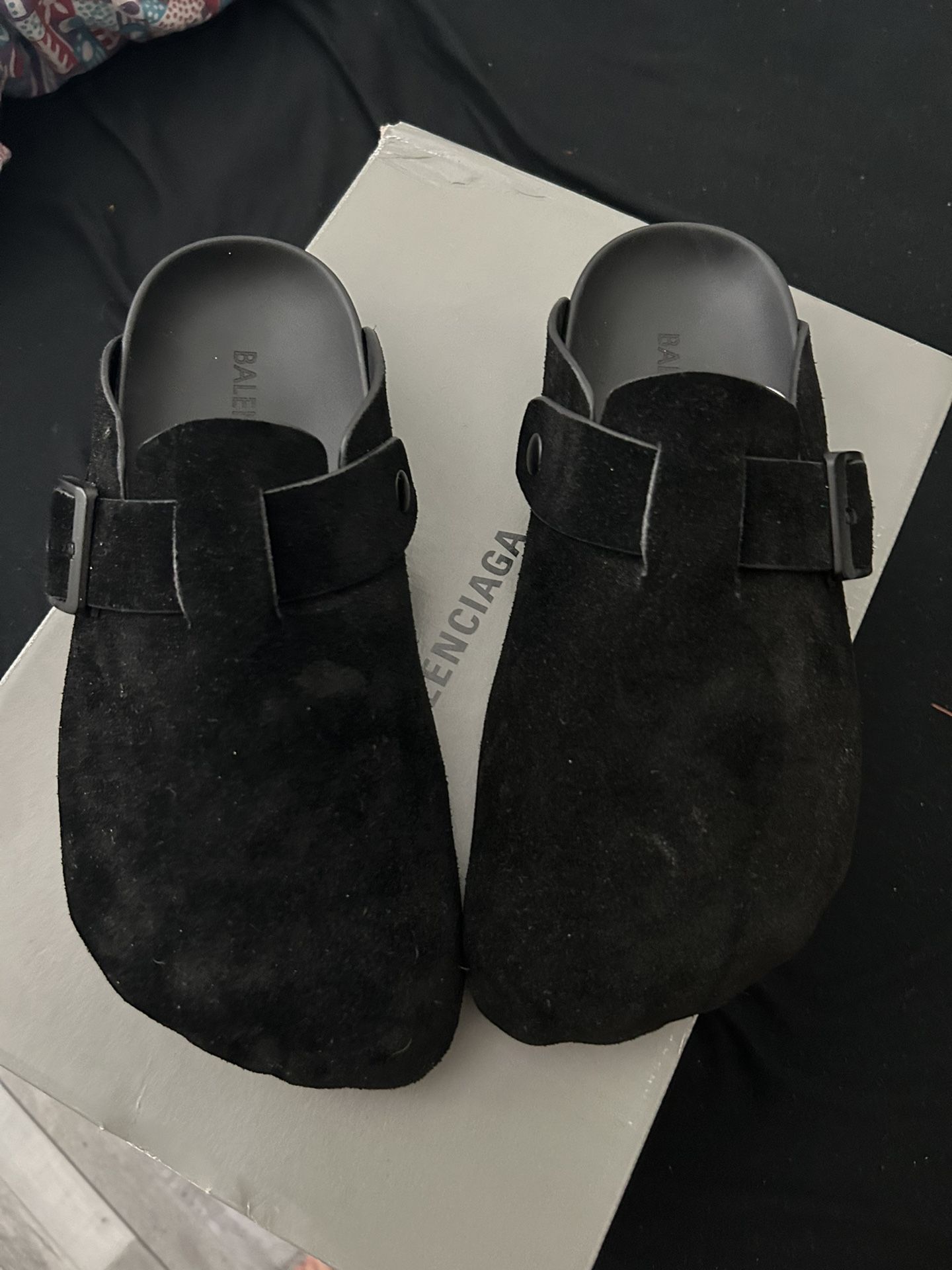 Balenciaga Black Sunday Mule Birkenstock US8