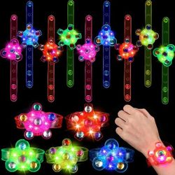 LED Light up Fidget Glow in the Dark Party
Favor Toy for Classroom Prizes Toy Kids Parties
Birthday Gifts,Spinner Bracelets