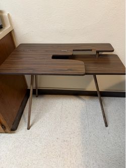 Vintage 1970s Convertible Sewing Table & Folding Desk