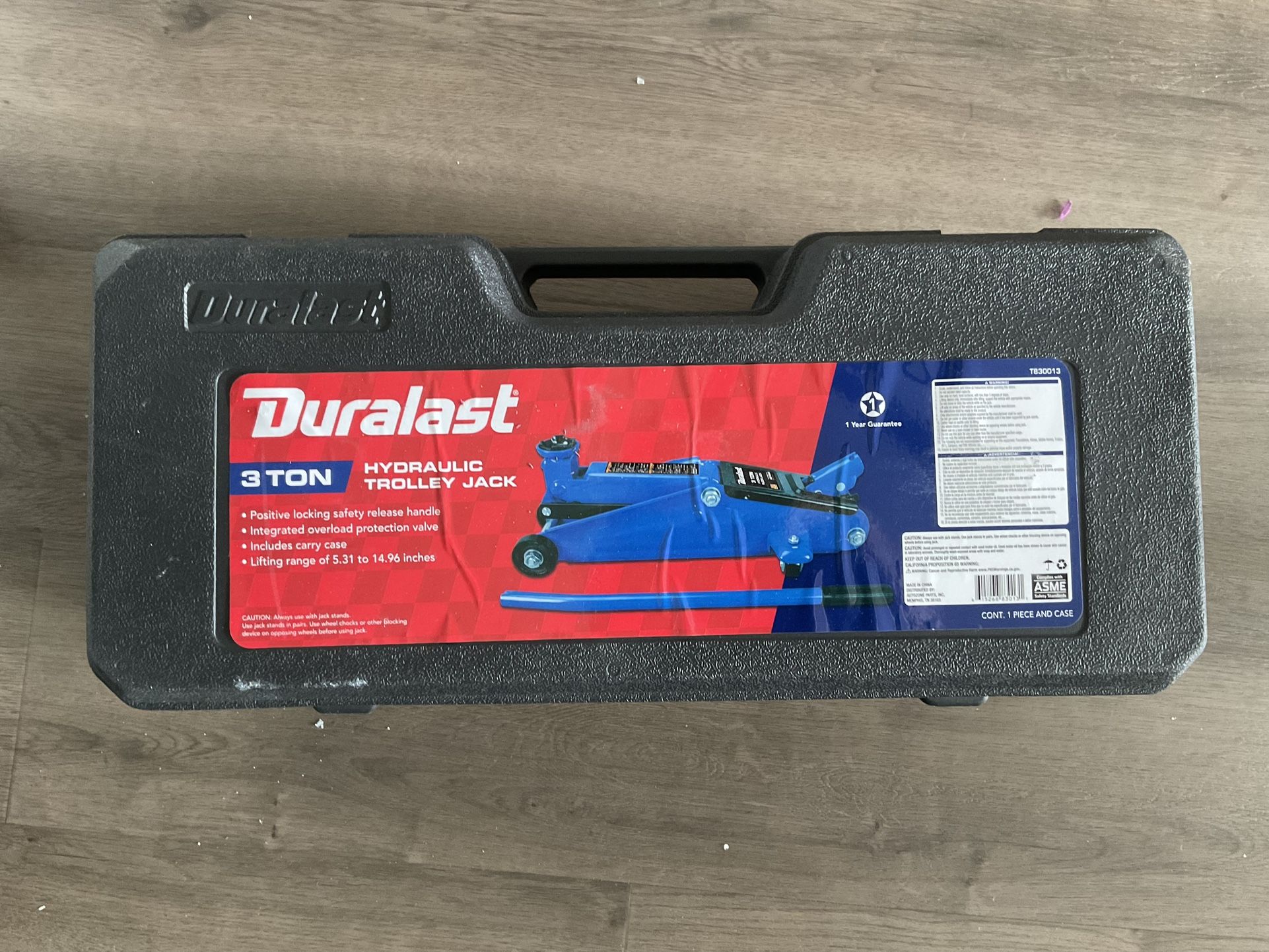 Duralast 3-ton Hyd-trolley Jack