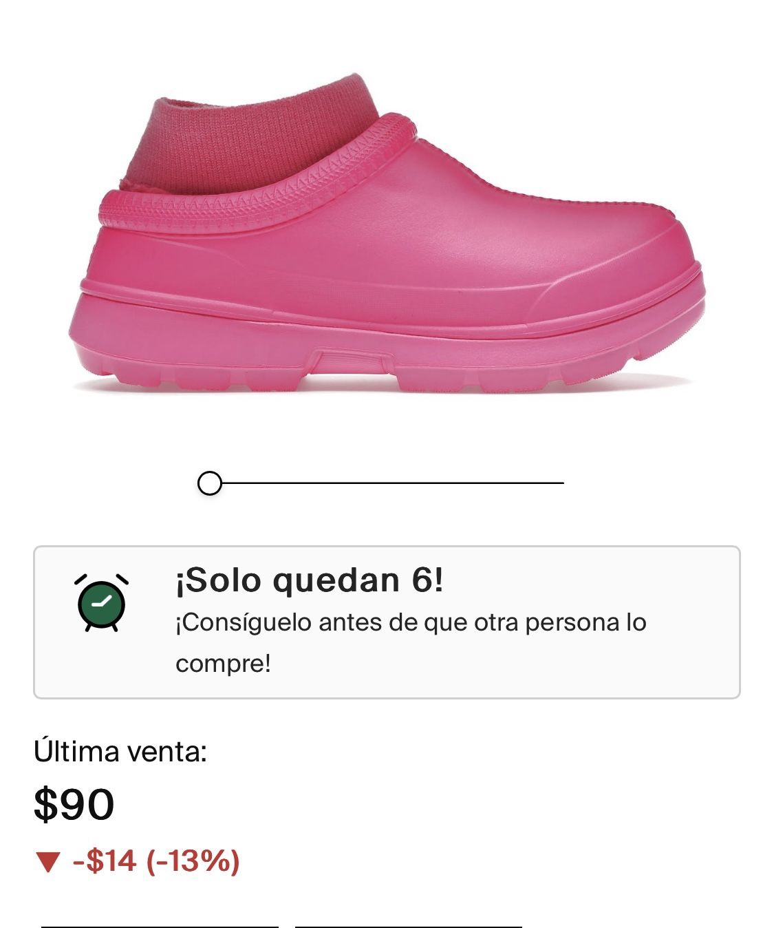 New UGG Tasman X pink size 6 slipper, I accept offers