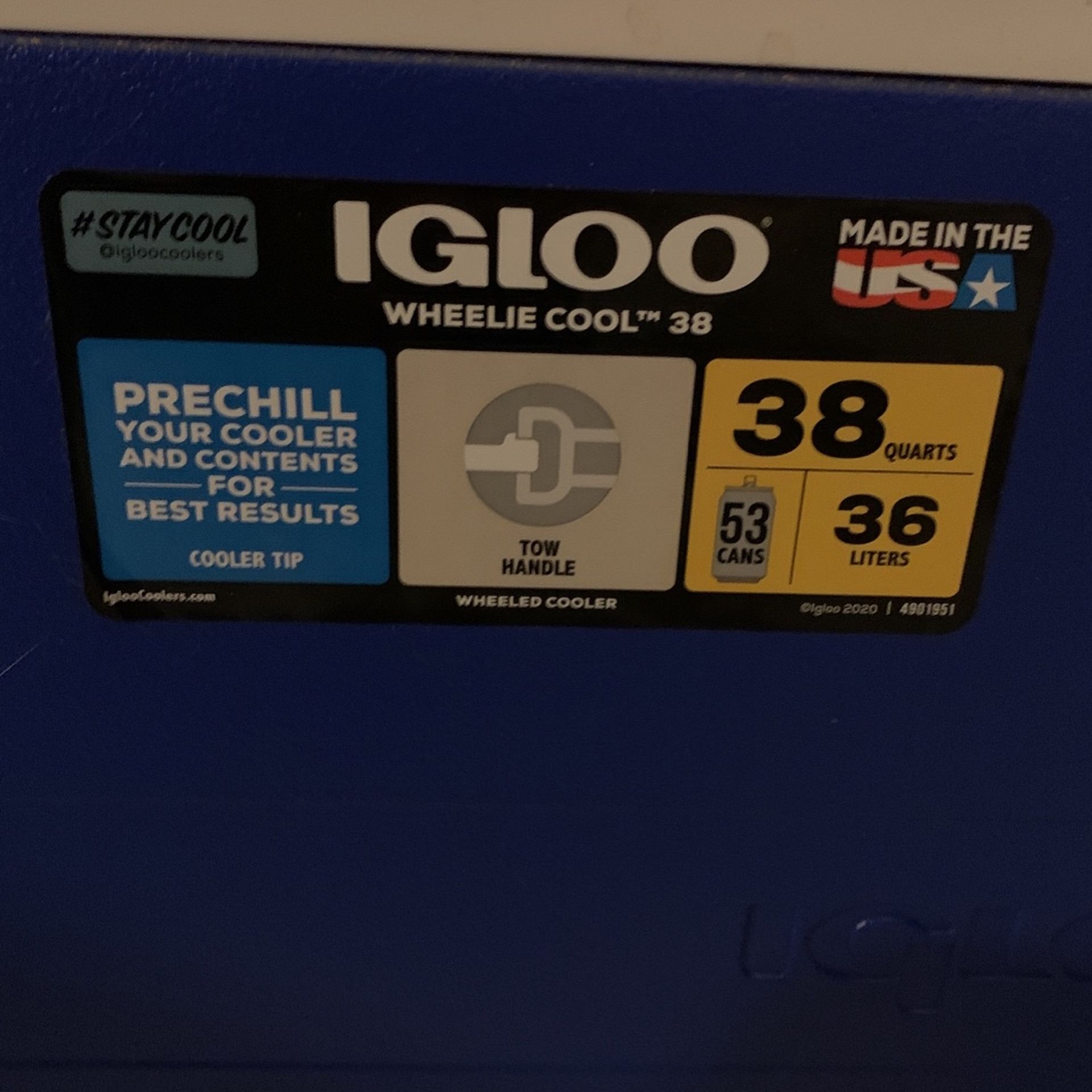 Igloo 38 Qt Wheelie Cool Cooler