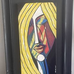 Acrylic On Canvas Original Artwork Large Piece  **Framed**