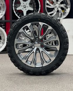 new 22 inch wheels w off road tires