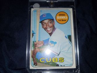 Vintage 1969 Topps Ernie Banks #20 NM+