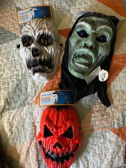 Halloween Costume Masks Set of 3