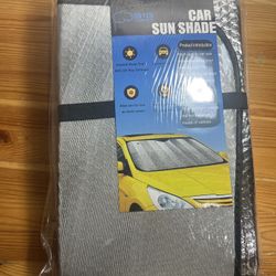 Big Hippo Front Car Sunshade Windshield-Jumbo/Standard Sun Shade Keeps Vehicle Cool-UV Ray Protector Sunshade-Easy to Use Sun Shade-Silver(55.16"X 27.