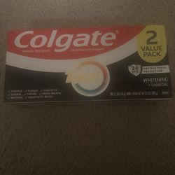 Colgate Total Whitening + Charcoal Toothpaste 5.1 oz, 2 Pack