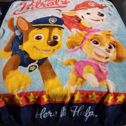 TWO Paw Patrol Fleece Throws
