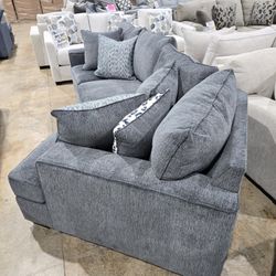 Contemporary Cuddler Sectional  Charming, Cozy, and Modern