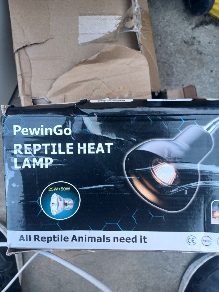 New Dual Lamp Head Reptile Heat Lamp