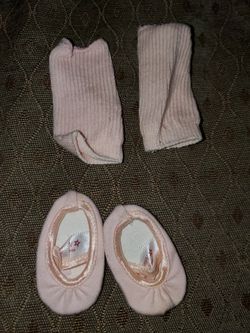 American Girl Doll legwarmers and ballet shoes