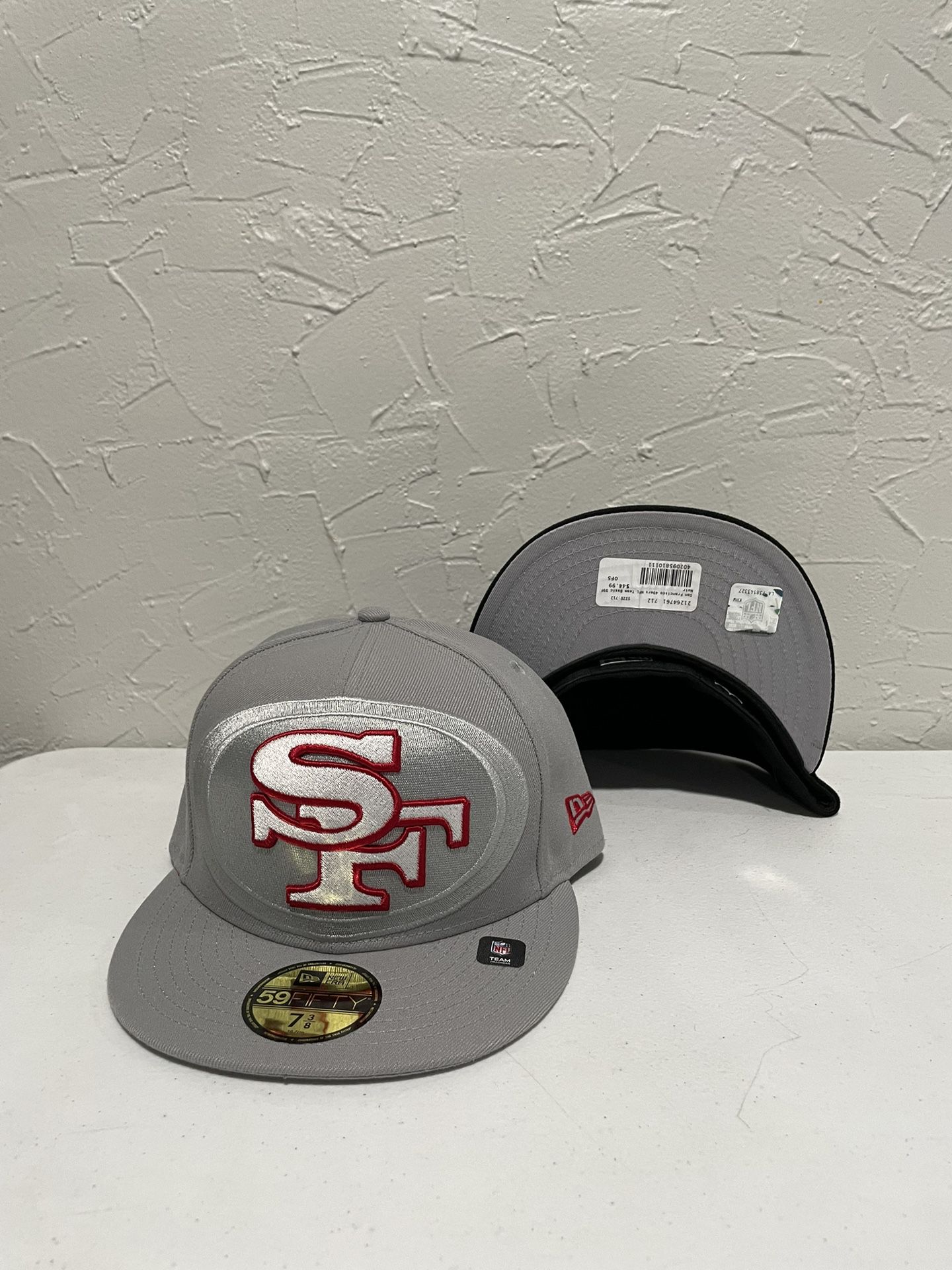 New Era 59FIFTY San Francisco 49ers SF Hat - Red, Black Red/Black / 7 5/8
