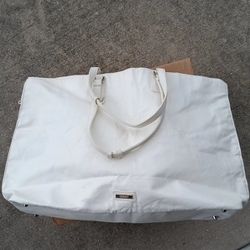Vintage Versace Extra Large White 'Summer Bag' Weekender Travel Tote